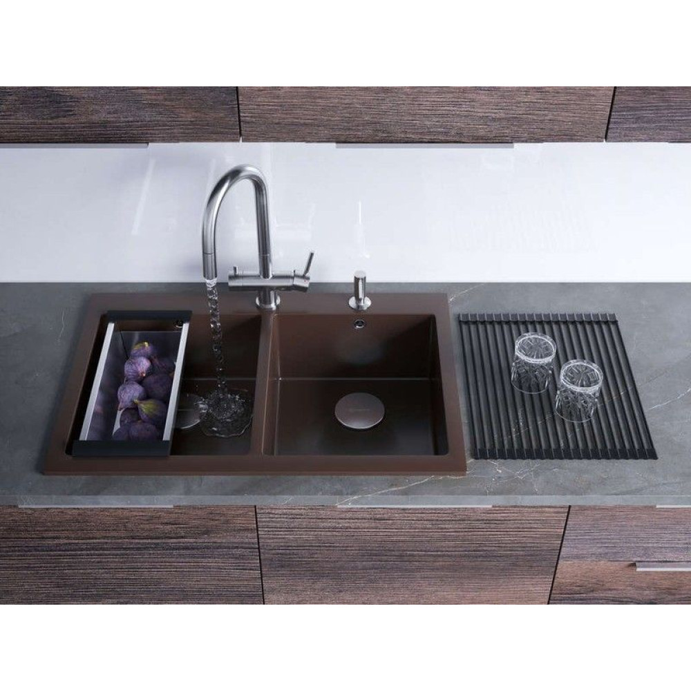 Кухонная мойка OMOIKIRI Bosen 80-2-BL(арт.4993836)