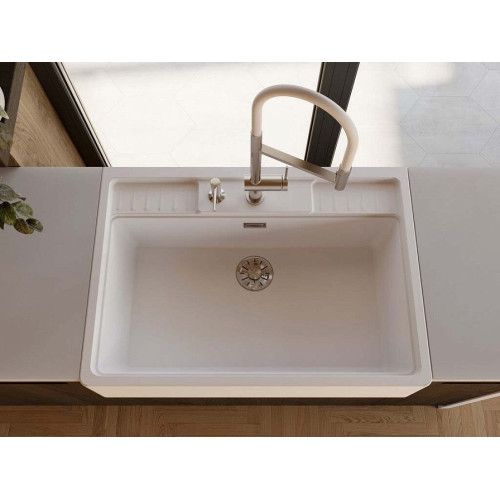 Смеситель OMOIKIRI Kanto-2 Plus-SB-BN-WH латунь/нержавеющая сталь/белый