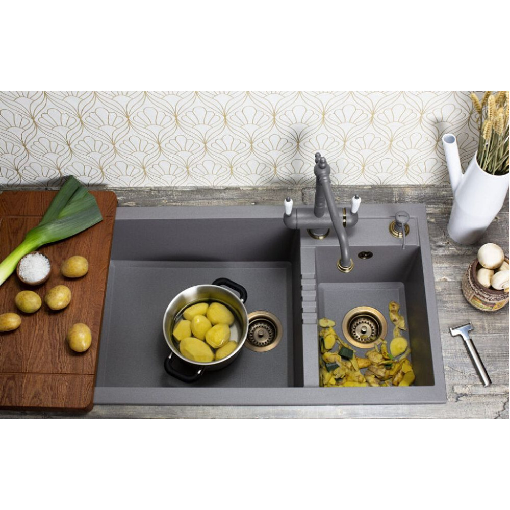 Мойка Omoikiri Tedori 86-2-LB-ES Tetogranit/эспрессо