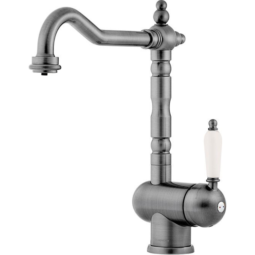 Смеситель Omoikiri Kyoto-2-Plus-SI латунь/античное серебро