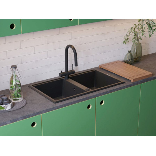 Мойка Omoikiri Tedori 86-2-WH Tetogranit/белый