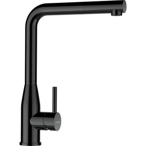 Смеситель SCHOCK Keto-D, выдвижной излив вороненая сталь