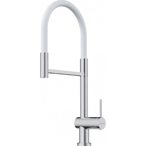 Смеситель OMOIKIRI Kanto-2 Plus-SB-BN-WH латунь/нержавеющая сталь/белый