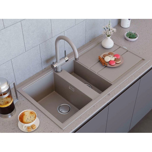 Мойка Kitagawa 100-2-WH Artceramic/белый(арт.4993803)