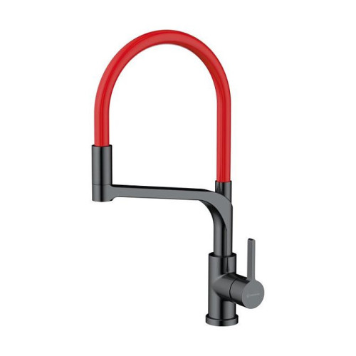 Смеситель Sinto 2 Plus-GM-R латунь/вороненая сталь/красный(арт.4994467)