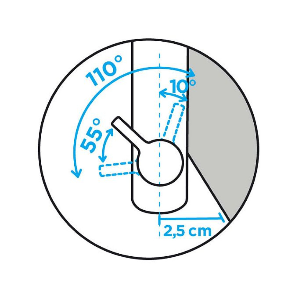 Смеситель SCHOCK Epos, Cristalite хром/оникс