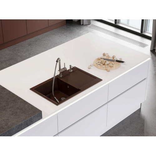 Кухонная мойка OMOIKIRI Sakaime 79-ES Tetogranit/эспрессо