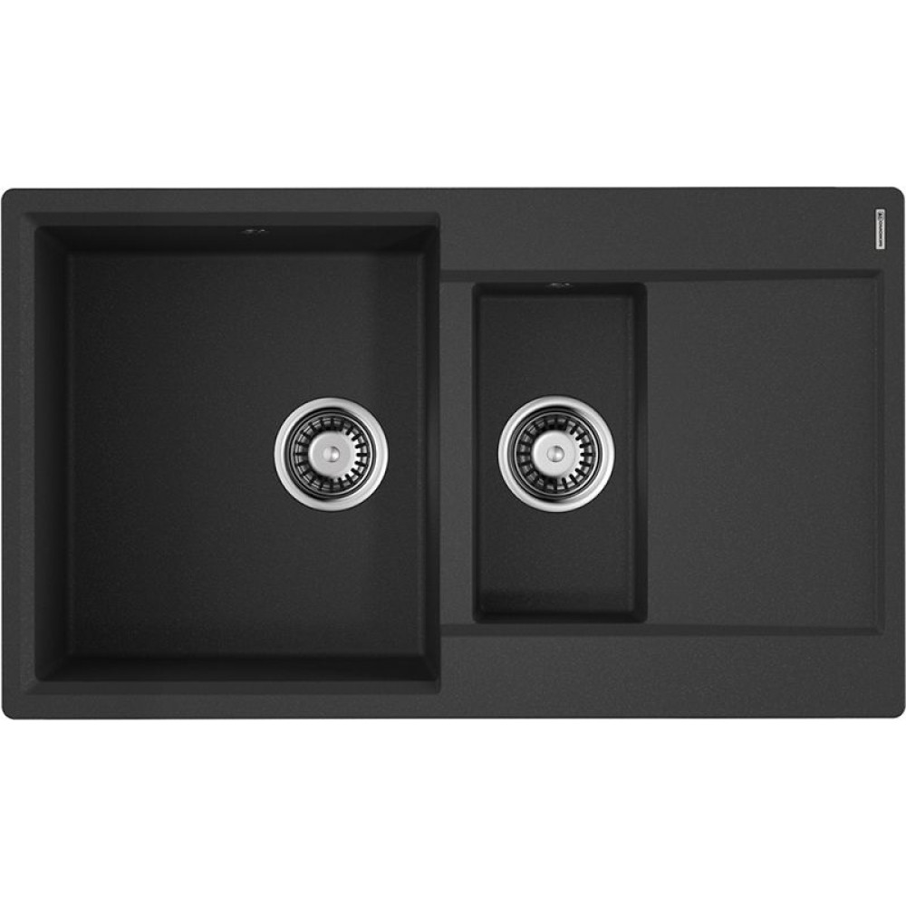 Мойка Omoikiri Daisen 86-2-BL Artgranit/черный(арт.4993477)