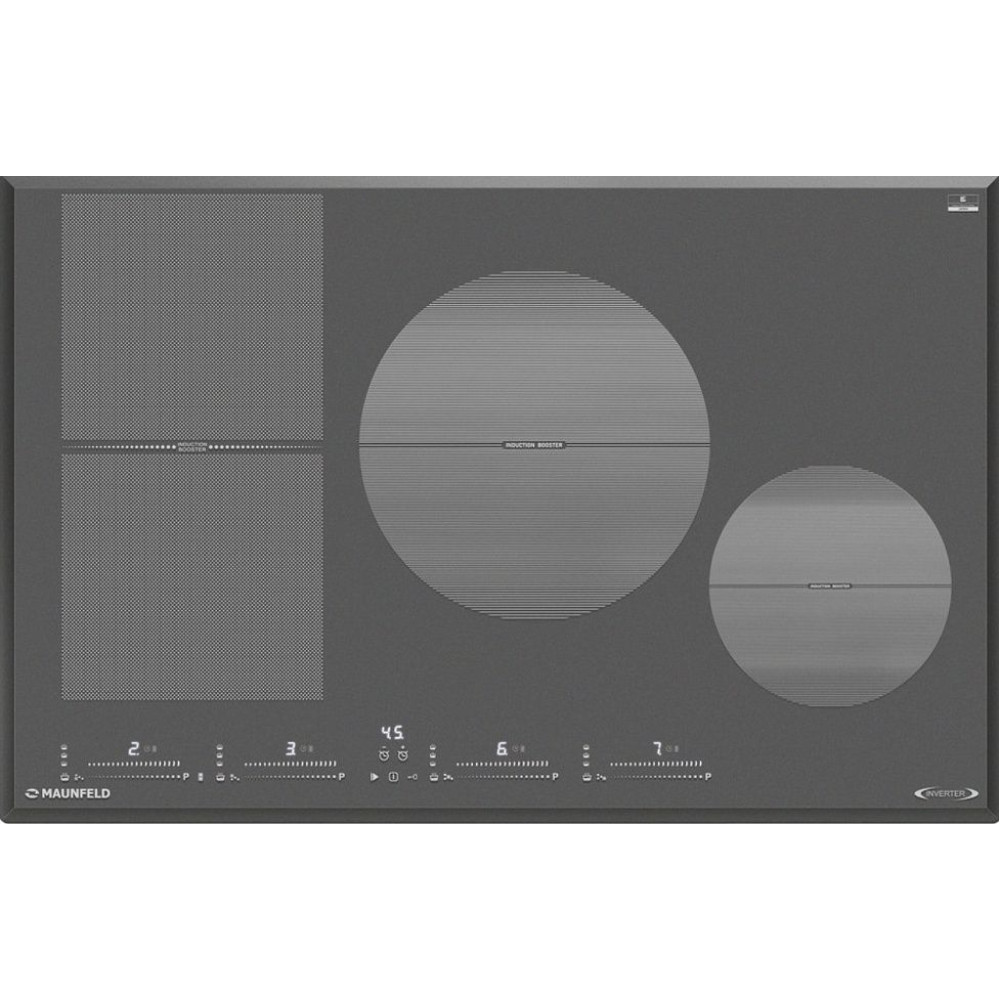 Индукционная стеклокерамич. панель MAUNFELD CVI804SFDGR Inverter