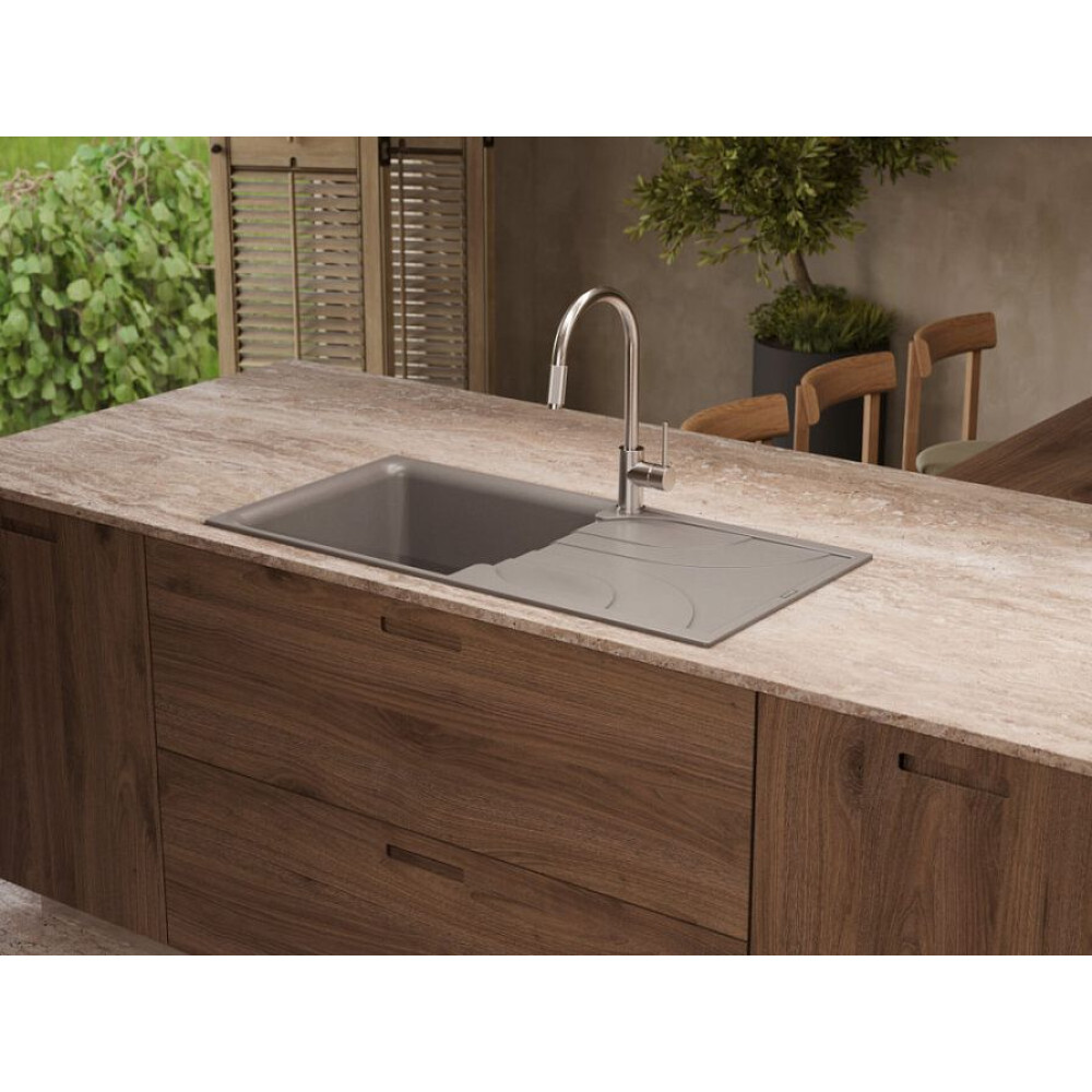 Мойка Omoikiri Yasugata 100-GR Tetogranit/Leningrad grey