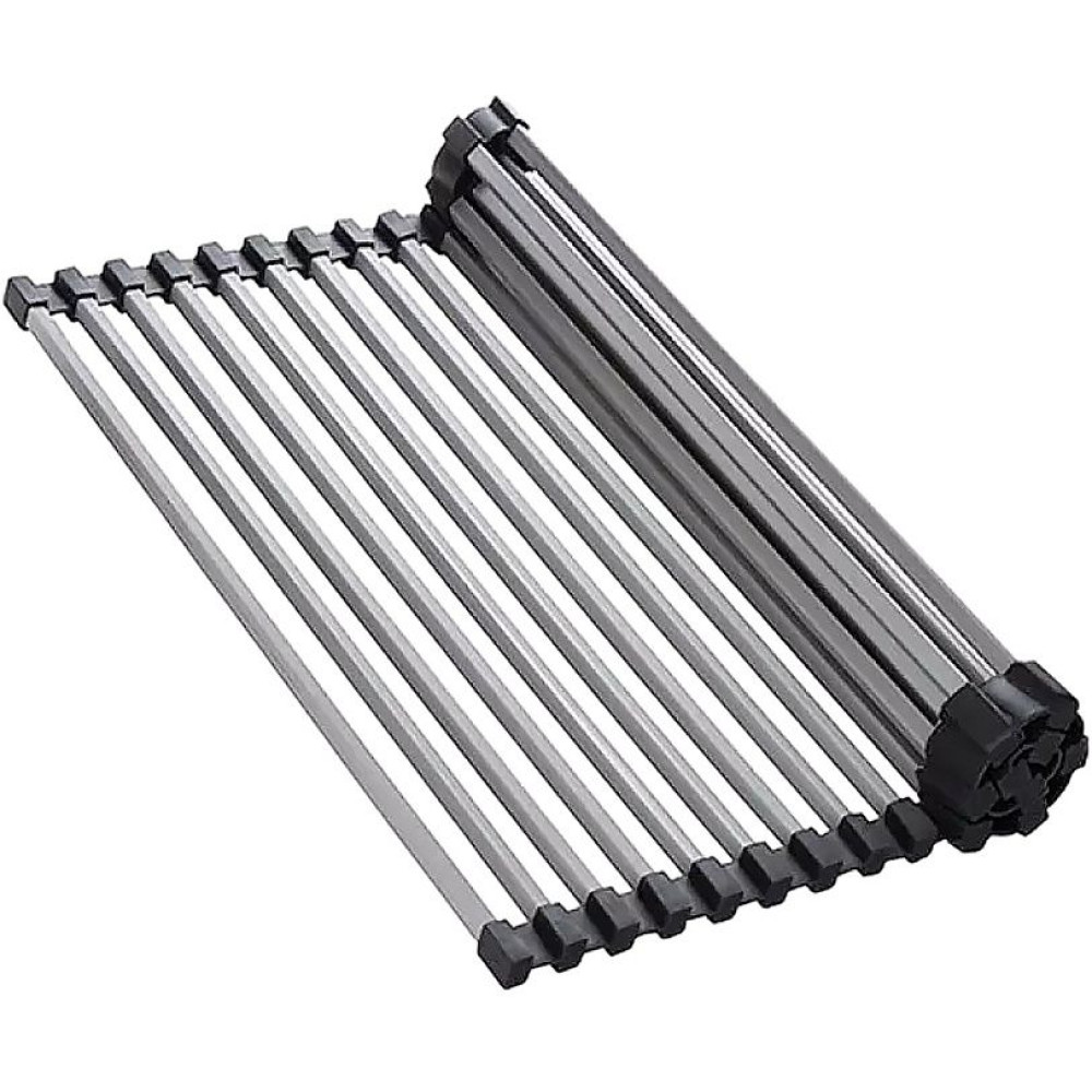 Ролл-мат для мойки нерж/черный силикон ROLL-02-IN(арт.4997004)