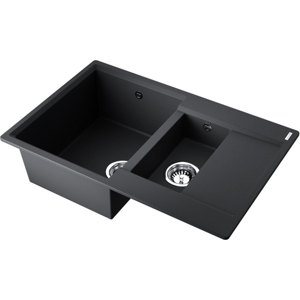Мойка Daisen 78-2T-BL Tetogranit/черный(арт.4993535)