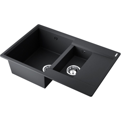 Мойка Daisen 78-2T-BL Tetogranit/черный(арт.4993535)
