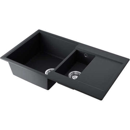 Мойка Omoikiri Daisen 86-2-BL Artgranit/черный(арт.4993477)