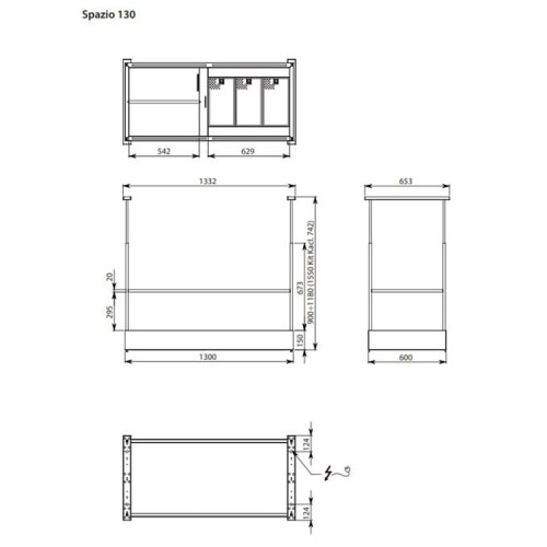 Вытяжка Falmec SPAZIO 130 NERO