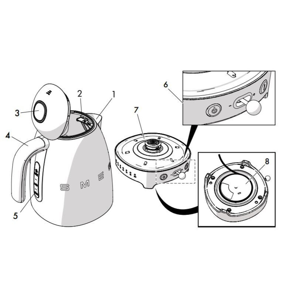 Чайник Smeg KLF04BLEU