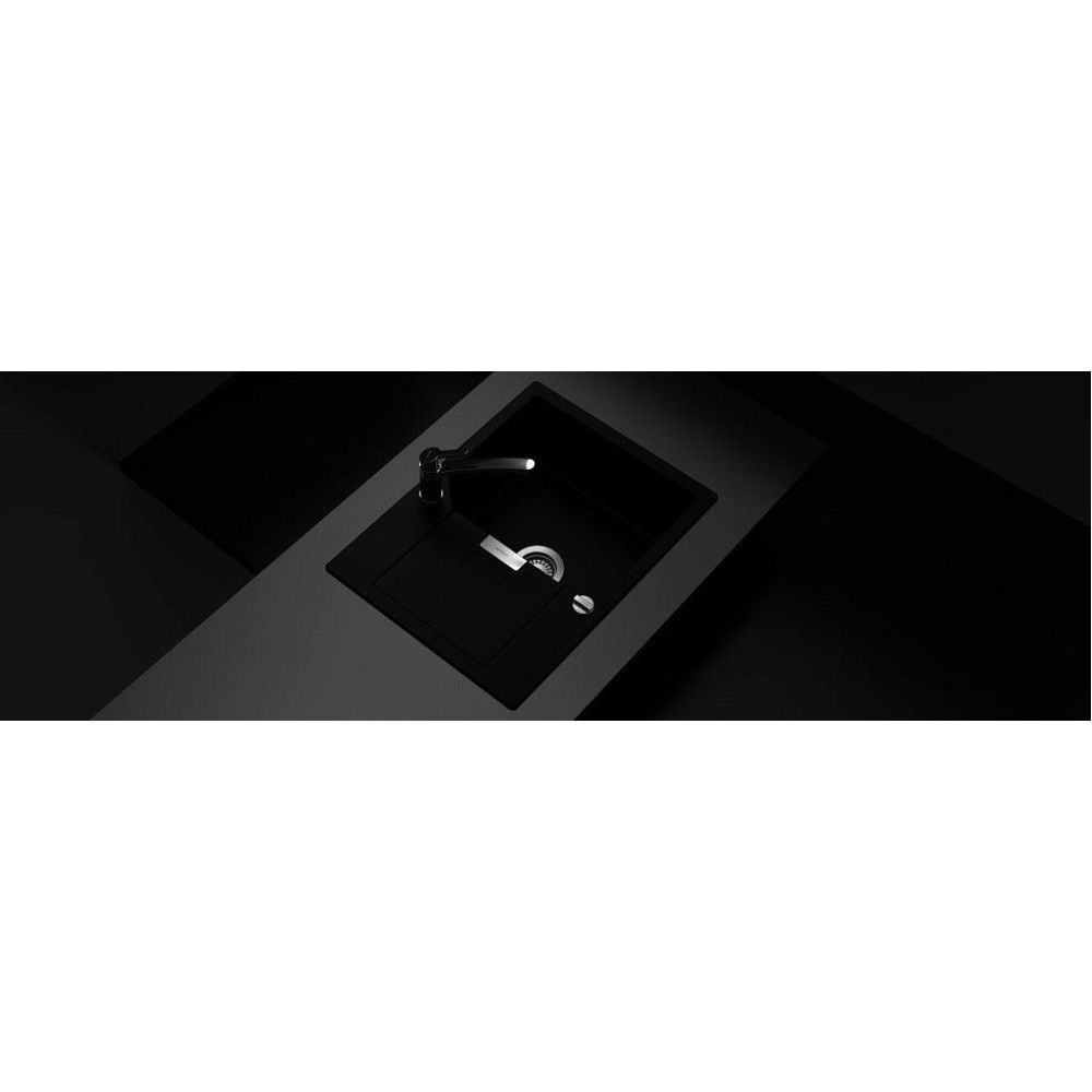 Мойка SCHOCK Manhattan 40 D Cristalite корз.клапан 640x510 альпина