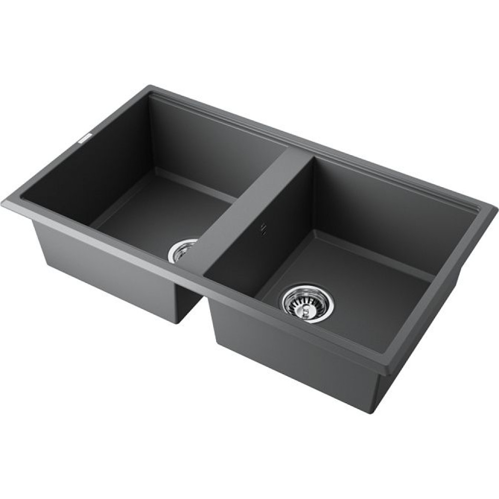 Мойка Omoikiri Tedori 86-2-GR Tetogranit/Leningrad grey