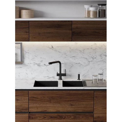 Кухонная мойка OMOIKIRI Taki 38-U/IF-GB нерж.сталь/графит