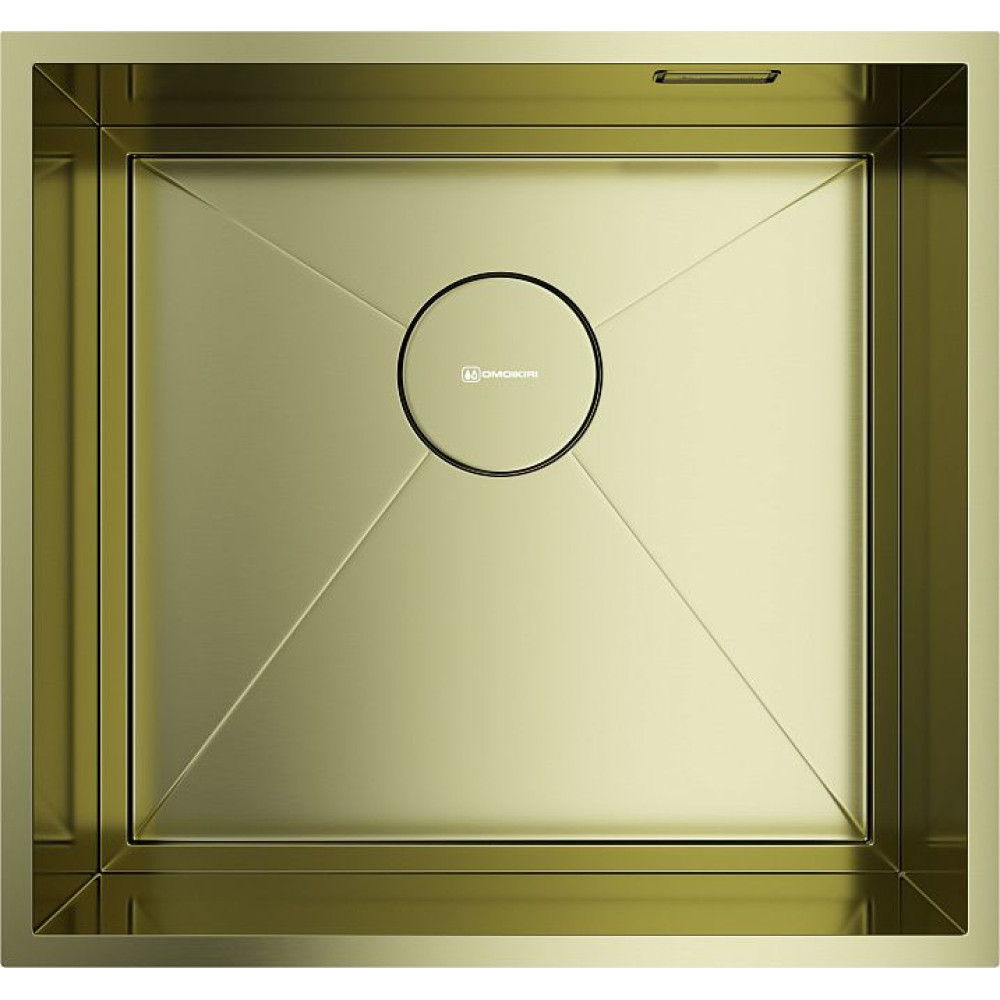 Кухонная мойка OMOIKIRI Kasen 48-26-INT-LG нерж.сталь/светлое золото(арт.4997057)