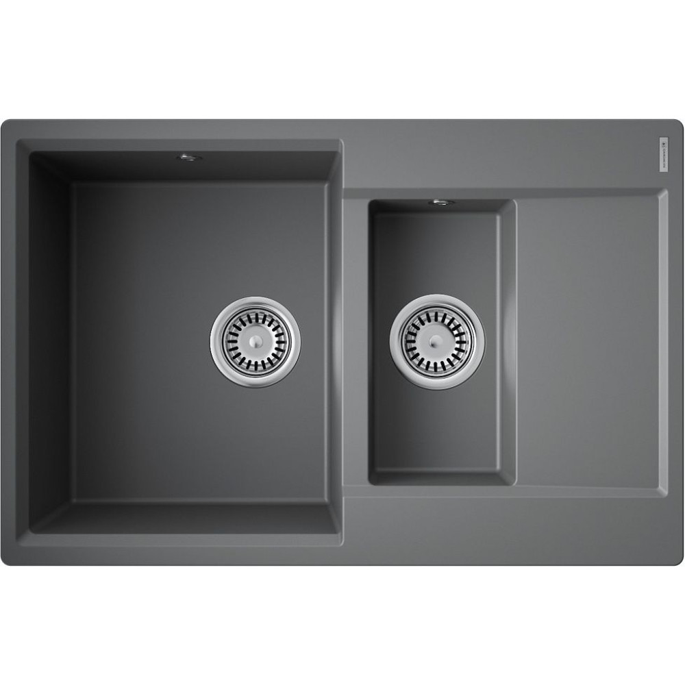 Мойка Daisen 78-2T-PL Tetogranit/платина(арт.4993533)