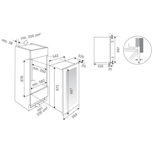 Винный холодильник Kuppersbusch FWK 2852.0 S