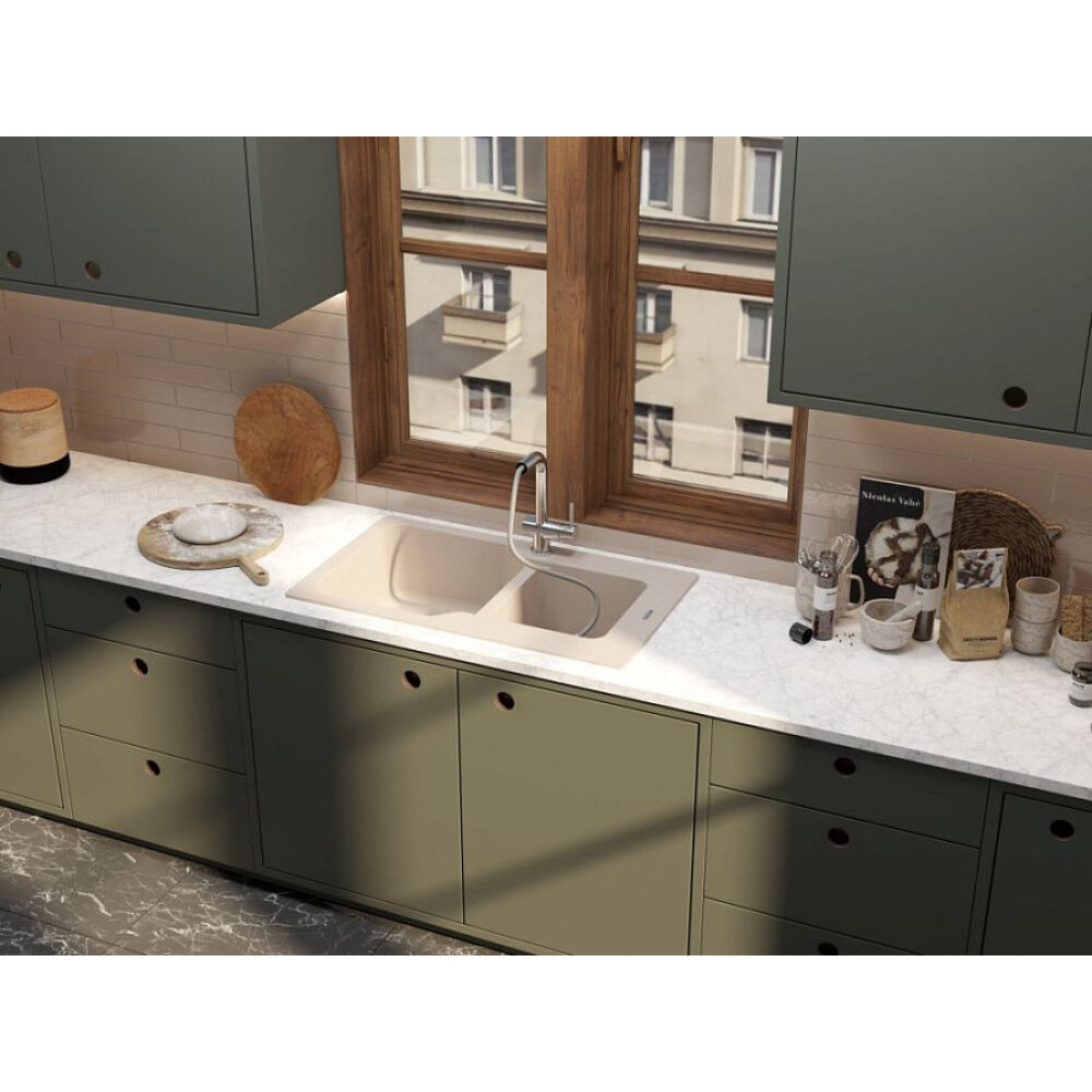 Кухонная мойка OMOIKIRI Maru 86-2-BE(арт.4993285)