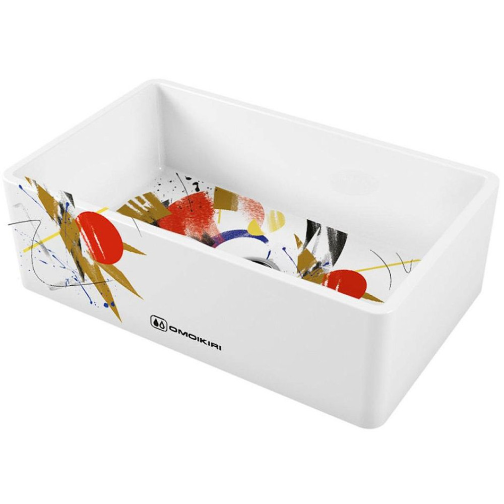 Кухонная мойка OMOIKIRI Mikura 76-Tokyo Natceramic/white (арт.4993021)