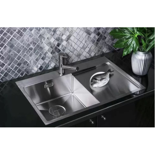 Мойка Omoikiri Akisame 78-GM-L нерж.сталь/вороненая сталь (4973099)