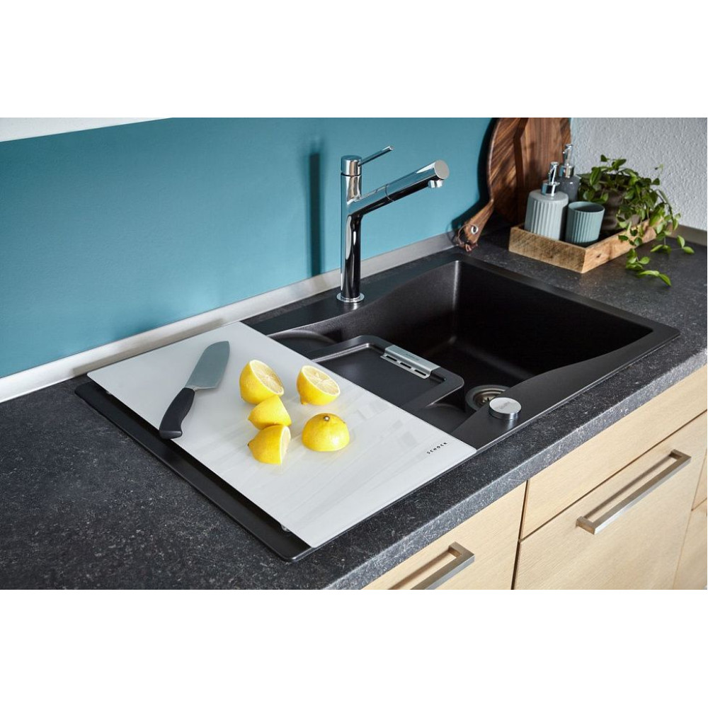 Мойка SCHOCK Waterfall 45D (D-100) Cristadur 860х500 магма