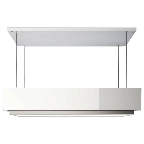 Вытяжка Falmec Levante 120 Белое стекло+рамка из стали