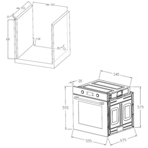 Электрический духовой шкаф Maunfeld AEOH.749B