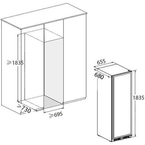 Винный шкаф DUNAVOX DX-181.490DBK