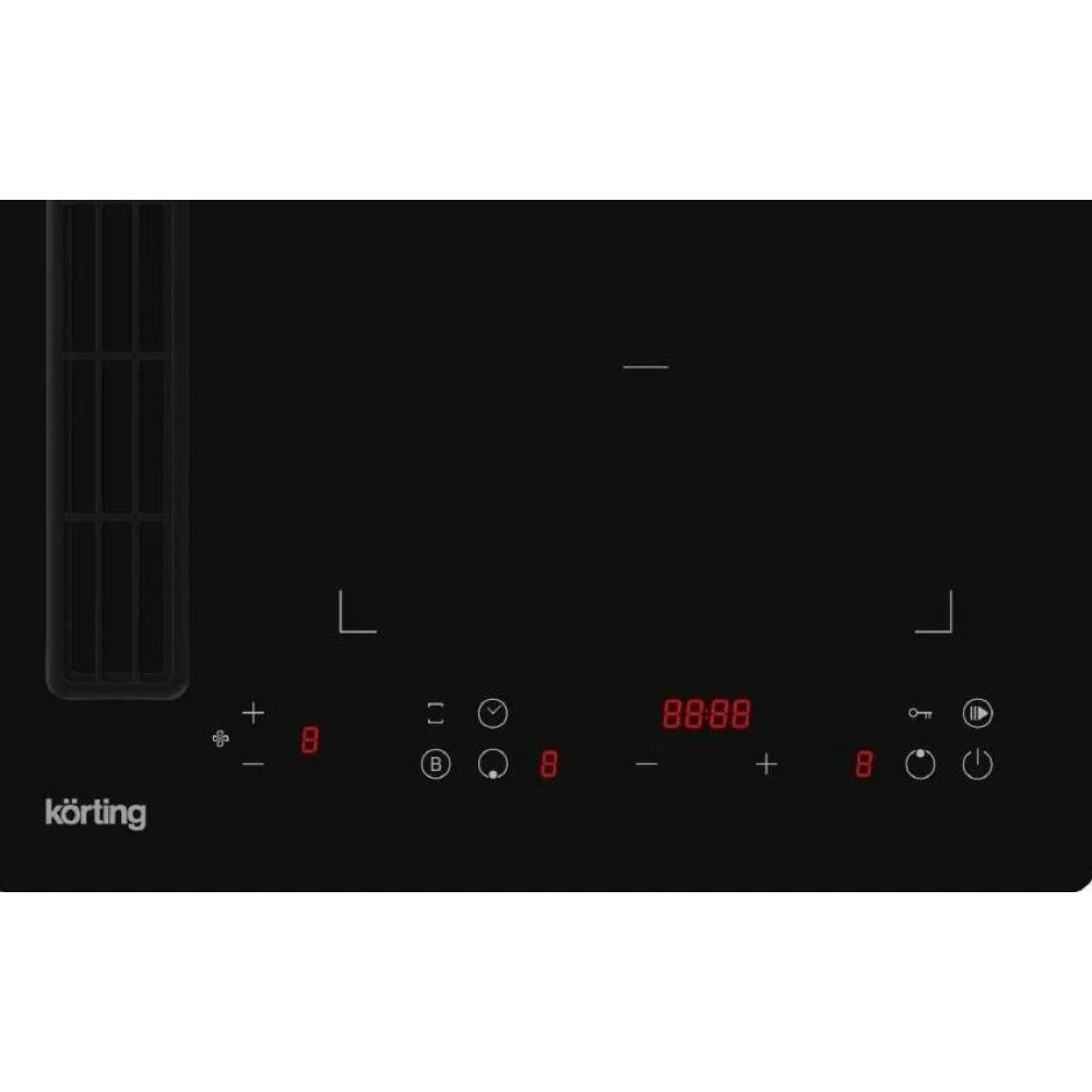 Варочная панель с интегрированной вытяжкой Korting HIBH 40980 NB