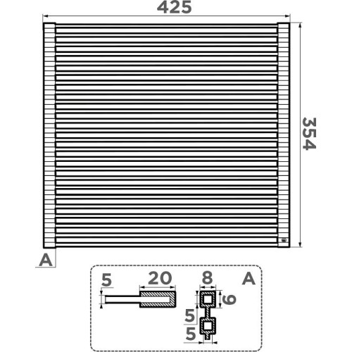 Ролл-мат для мойки нерж/черный силикон ROLL-02-IN(арт.4997004)