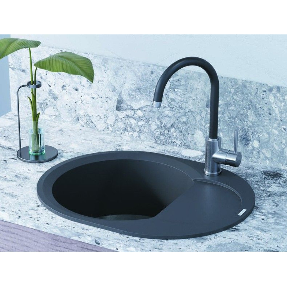 Кухонная мойка OMOIKIRI Sakaime 60E-GR Tetogranit/leningrad grey