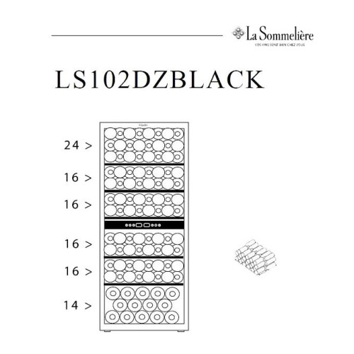 Винный холодильник LaSommeliere LS102DZBLACK