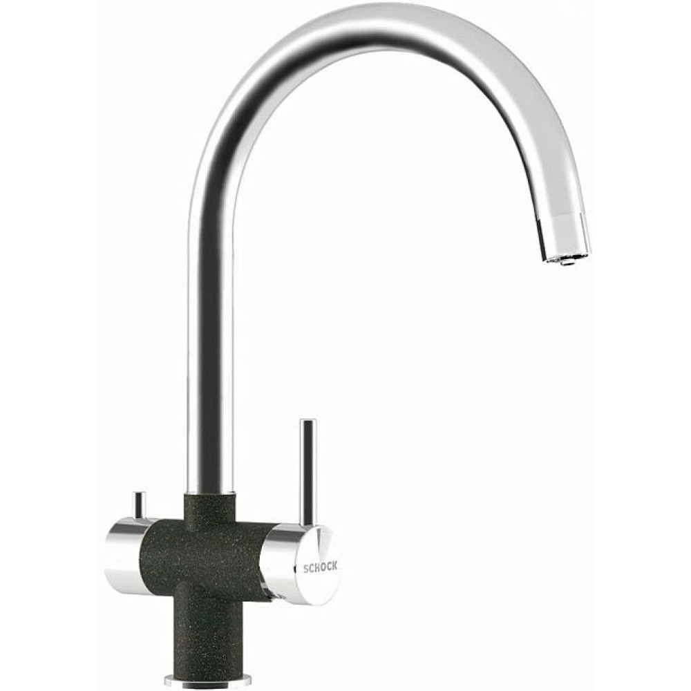 Смеситель SCHOCK Ares, Cristalite сталь/оникс