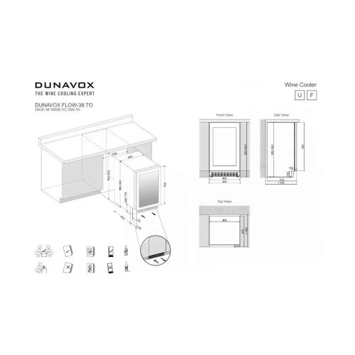 Винный холодильник Dunavox DAUF-38.100DB