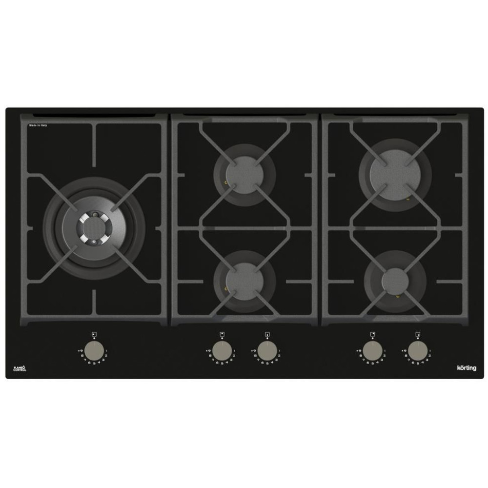 Газовая стеклянная варочная панель Korting HGG 9987 CTN FLC