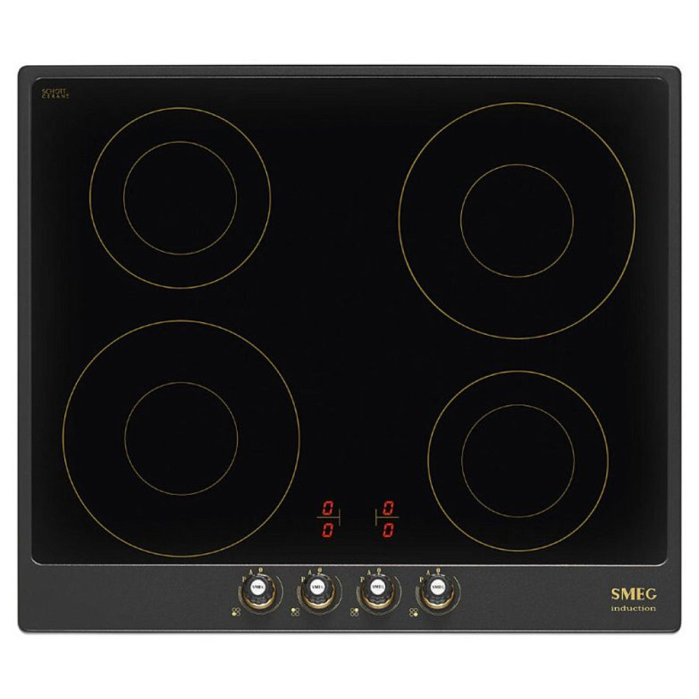 Индукционная стеклокерамич. панель Smeg SI764AOM